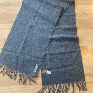 Gray Wool Scarf